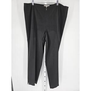 Smooth Women's Black Polyester Blend High-Rise Dress Pants Size 16W